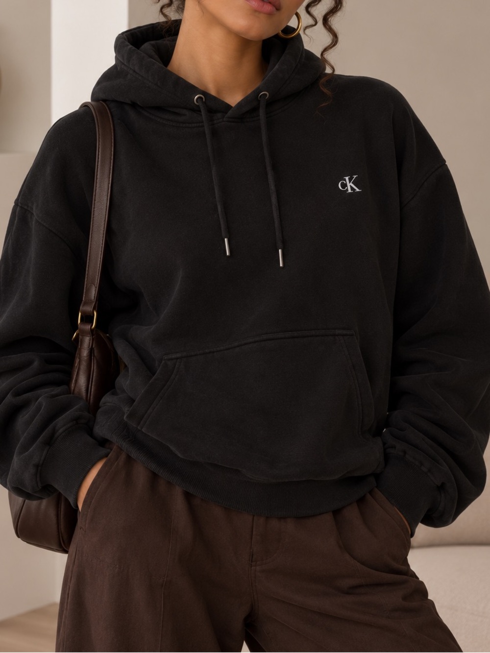 Calvin Klein Black Logo Hoodie
